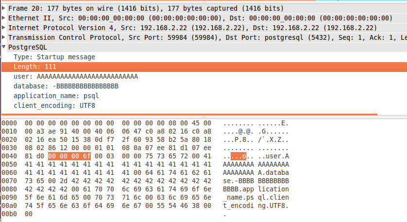 Wireshark Screenshot: Length field